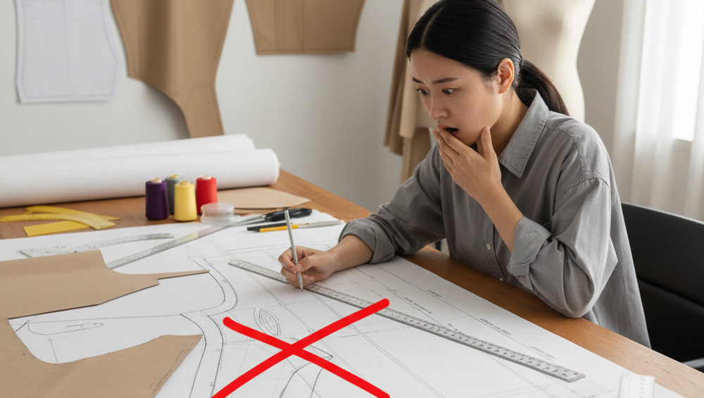 忽视服装结构可能导致的错误