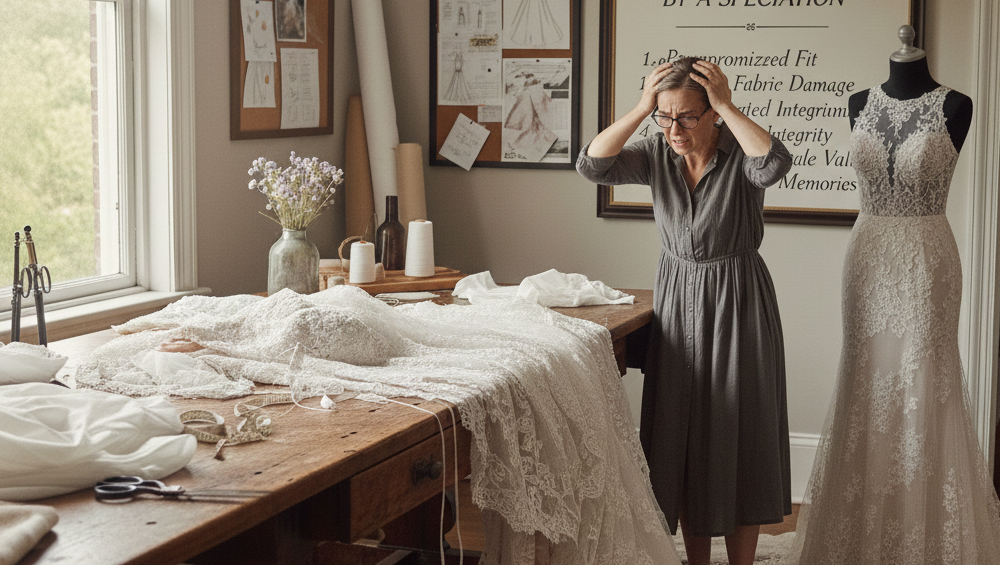 婚纱修改错误的风险